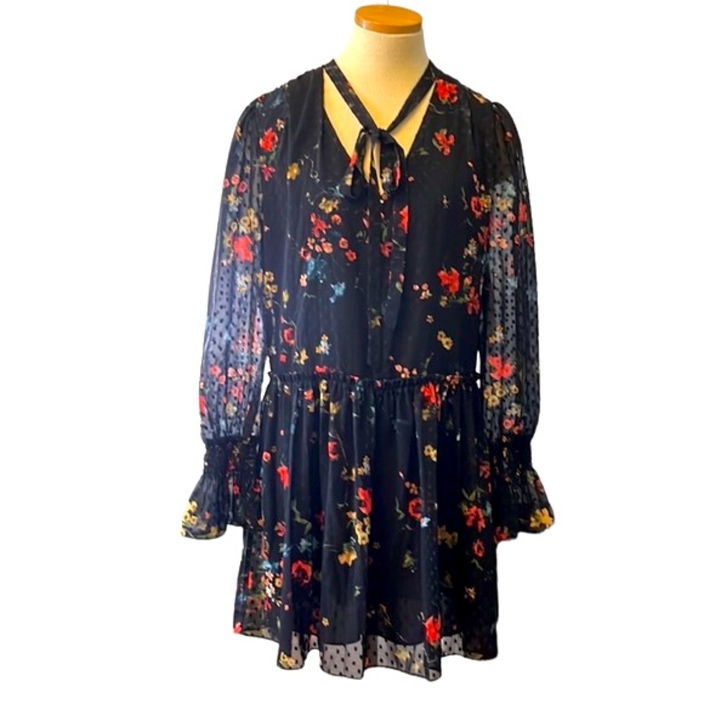Laundry by Shelli Segal Floral Semi-Sheer Midi Dress, sizes: 2, 6 & 10